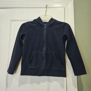 The Children's Place Girl's Size‎ 7/8 Navy School Uniform Fleece Hoodie Jacket